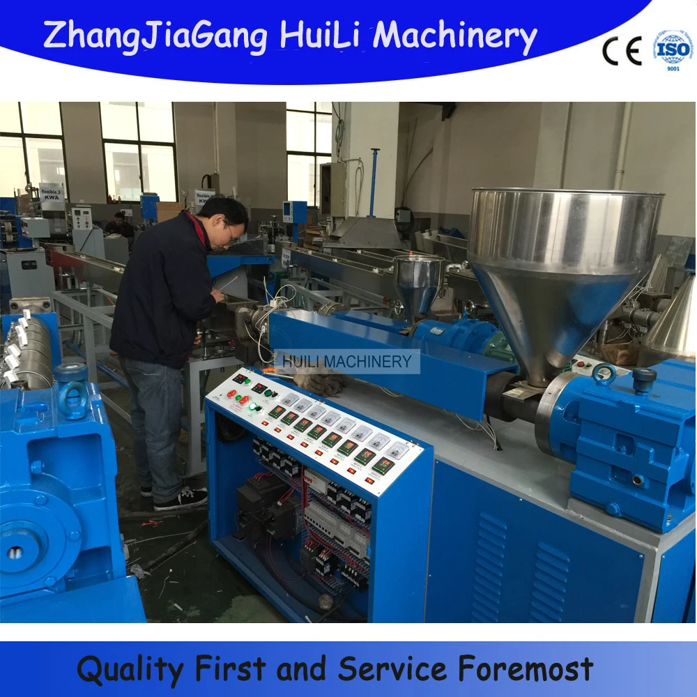 Three Color Straw Plastic Straw Machine Extruder Line