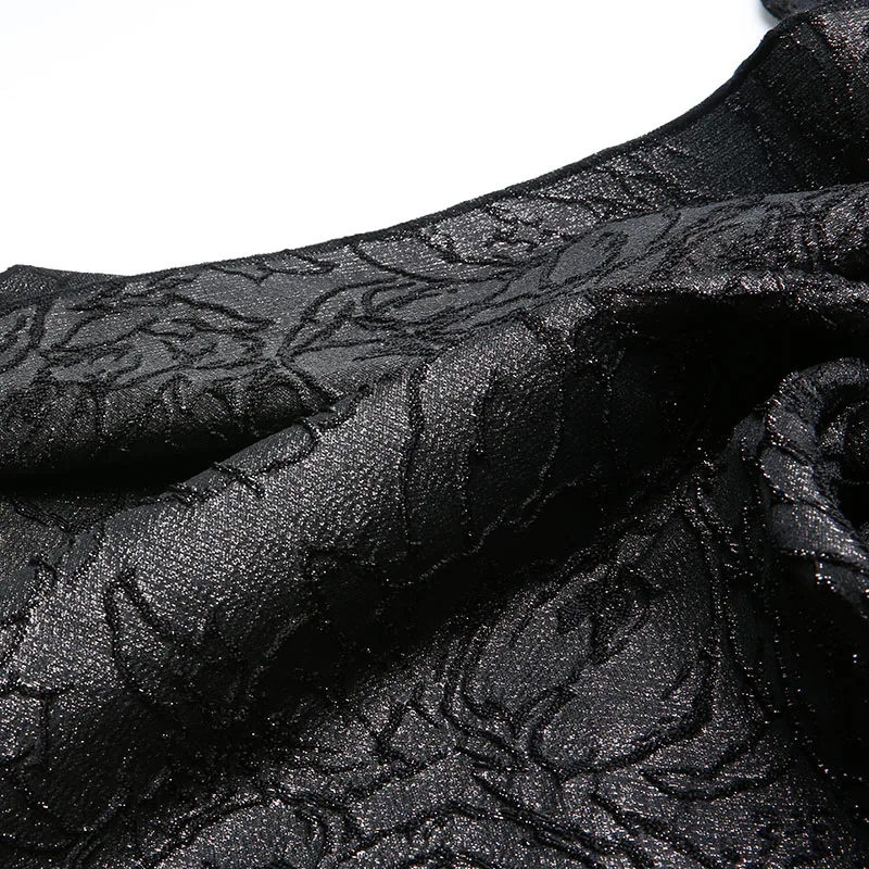 KEER Factory Custom TDJ69-L Custom factory wholesale 3d embossed floral pattern 100% polyester jacquard fabric glitter fabric