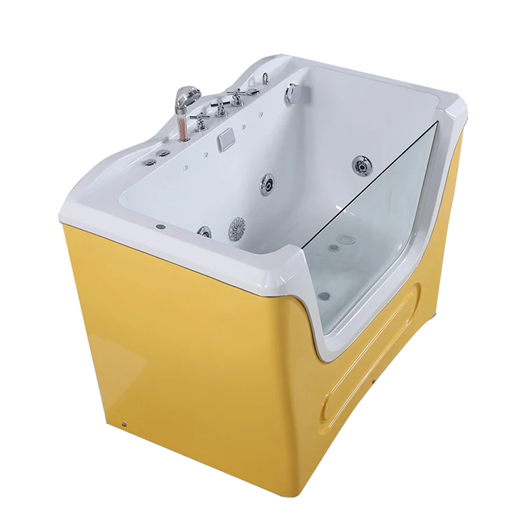 
hot tub dog bathtub massage machine pet spa pool High quality environment acrylic dog bathtub transparent dense bubbles lights 