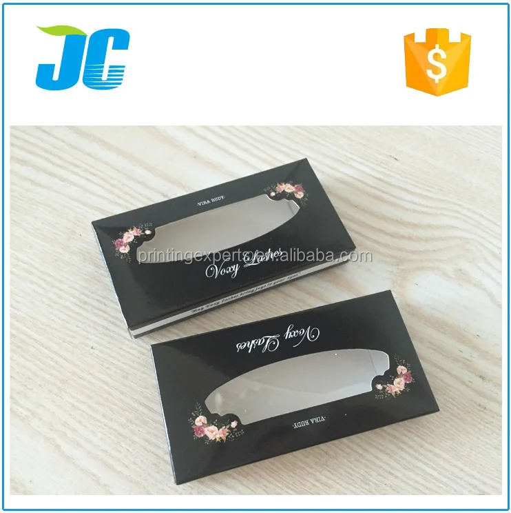 Черный пользовательские ресницы упаковочной коробки бесплатная доставка