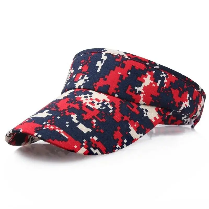 Manufacture New Style Custom Printed Camouflage Baseball Sun Visor Caps