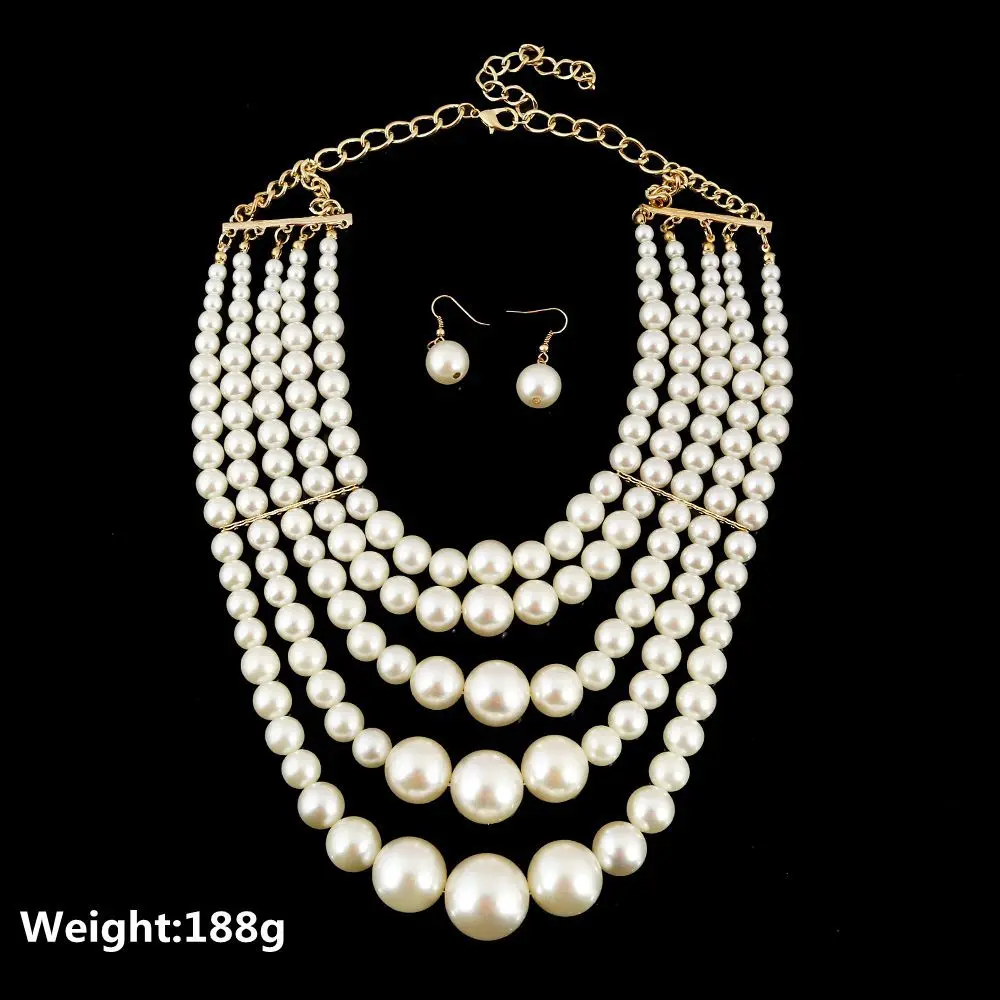 Yiwu market wholesale stock chinese pearl necklace