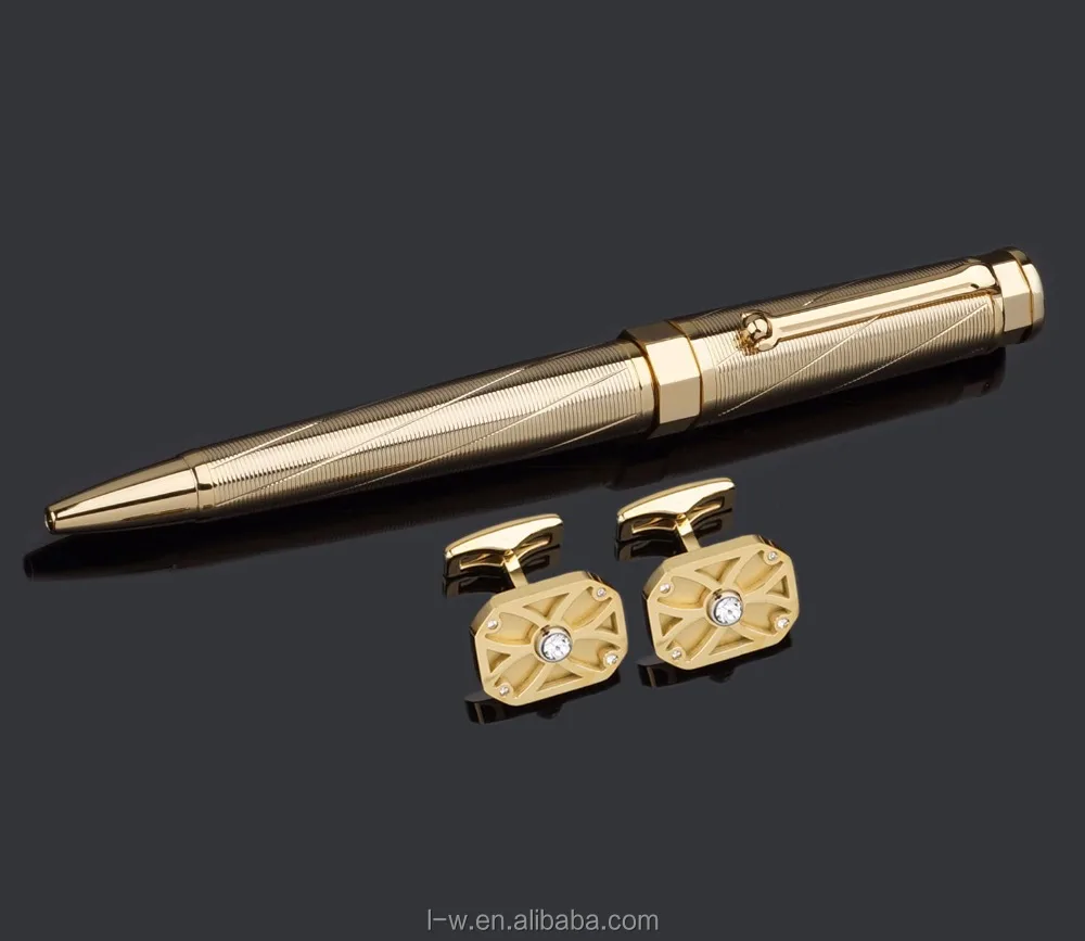 B0129 High Quality Characteristic German Refill Metal Gold Ball Special Design Pen