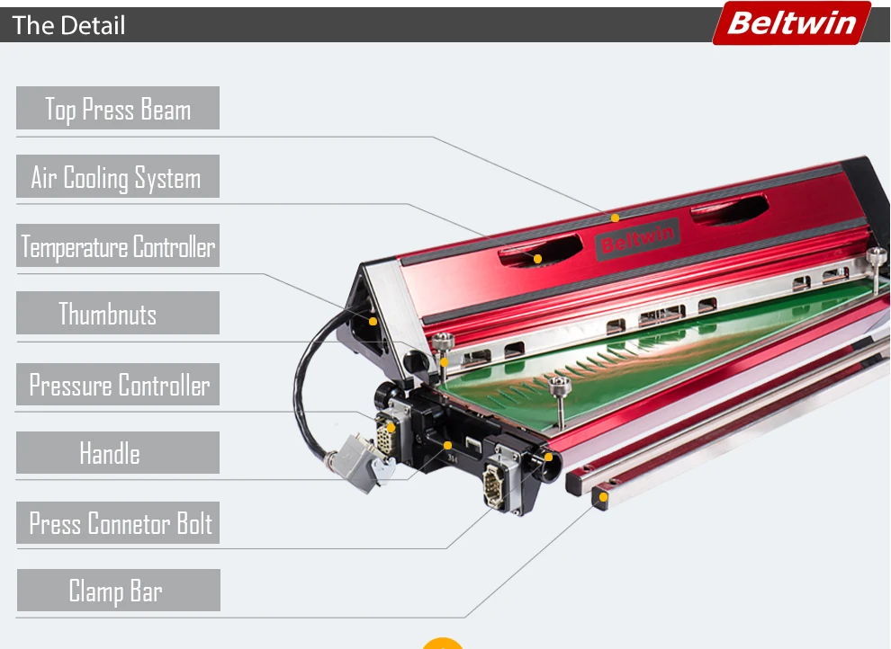 Beltwin PVC/PU conveyor belt air cooled hot joint press machine belt splicer machine hot joint of conveyor belt