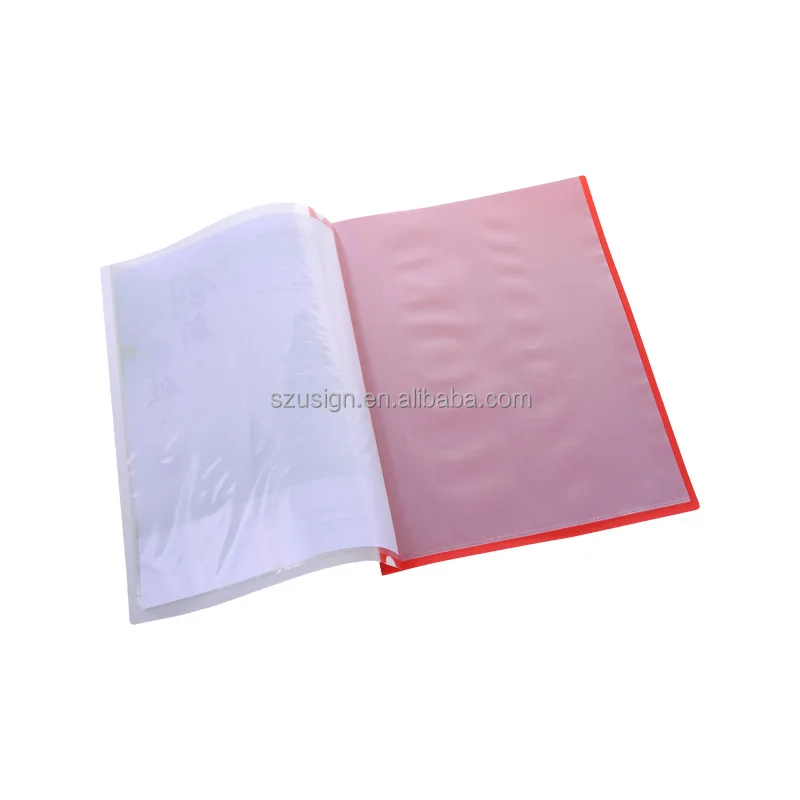 
US-10L Office Plastic A4 11 Holes Clear Book 10 pockets 