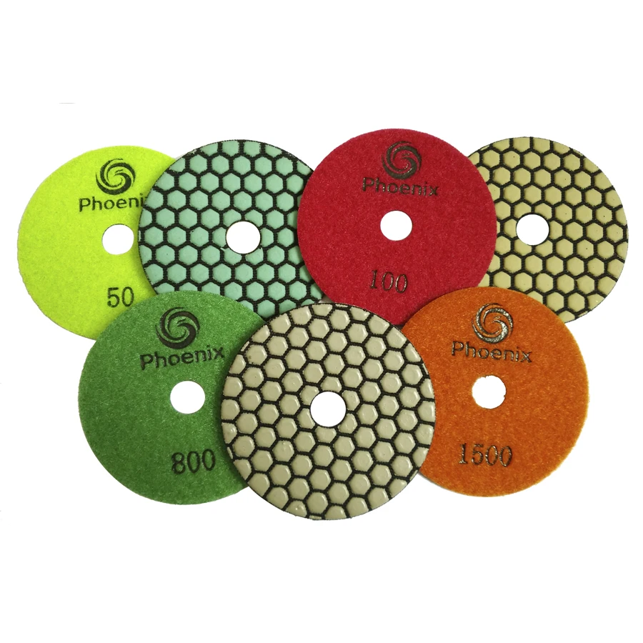 RAIZI dry diamond polishing pads for granite marble stone ceramic tile porcelain concrete