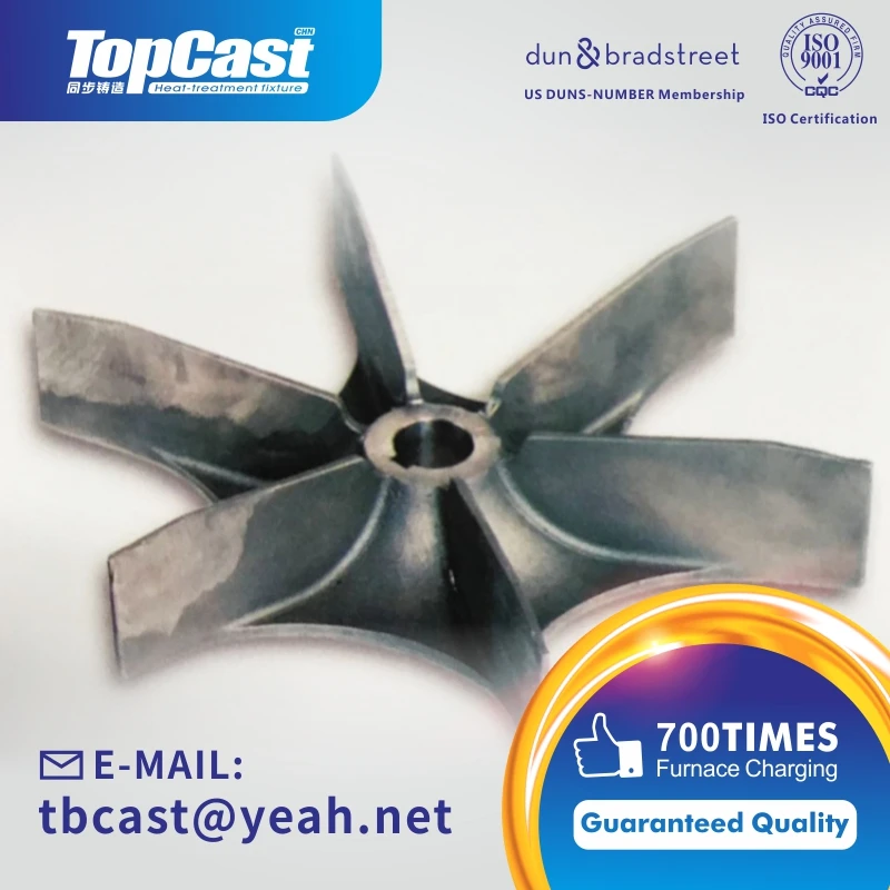 Heat treatment furnace impellers for fans 310s precision casting