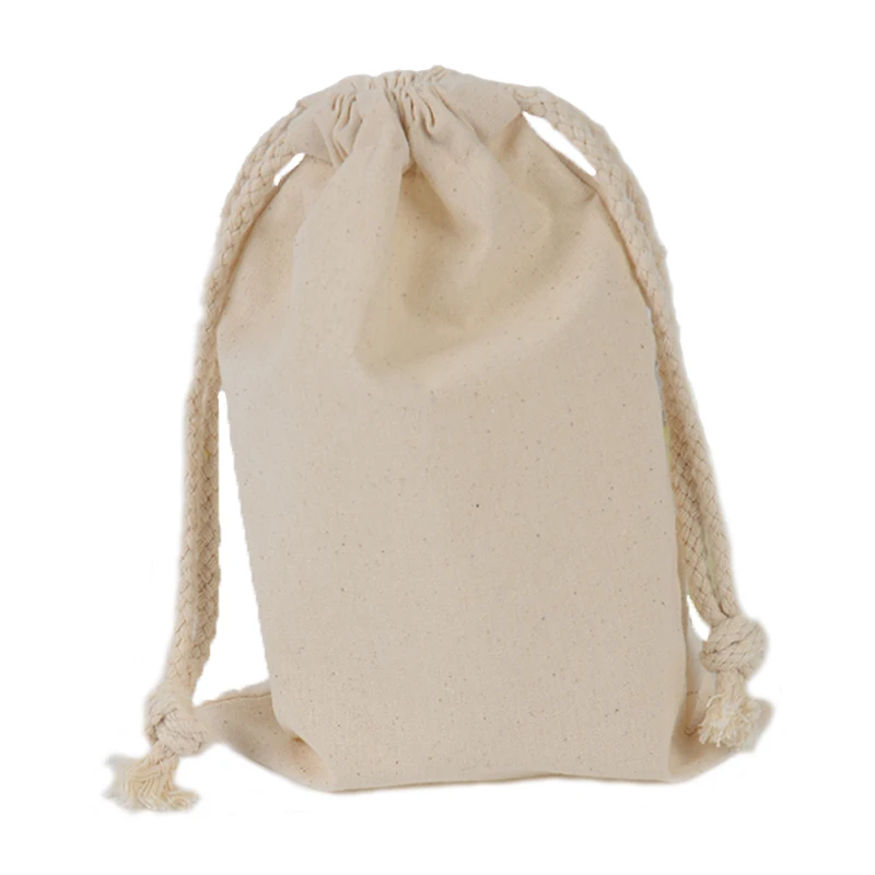 AZO Free Customize Drawstring Bags Wholesale Blank Pouch Bag Cotton Gift Bags With Custom Logo