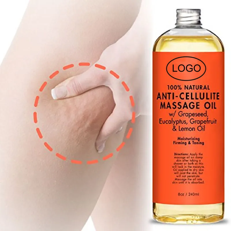Оптовая продажа, фирменное антицеллюлитное массажное масло для похудения для женщин
