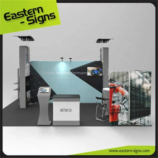 Latest tension fabric trade fashion easily set up led inflatable photo booth