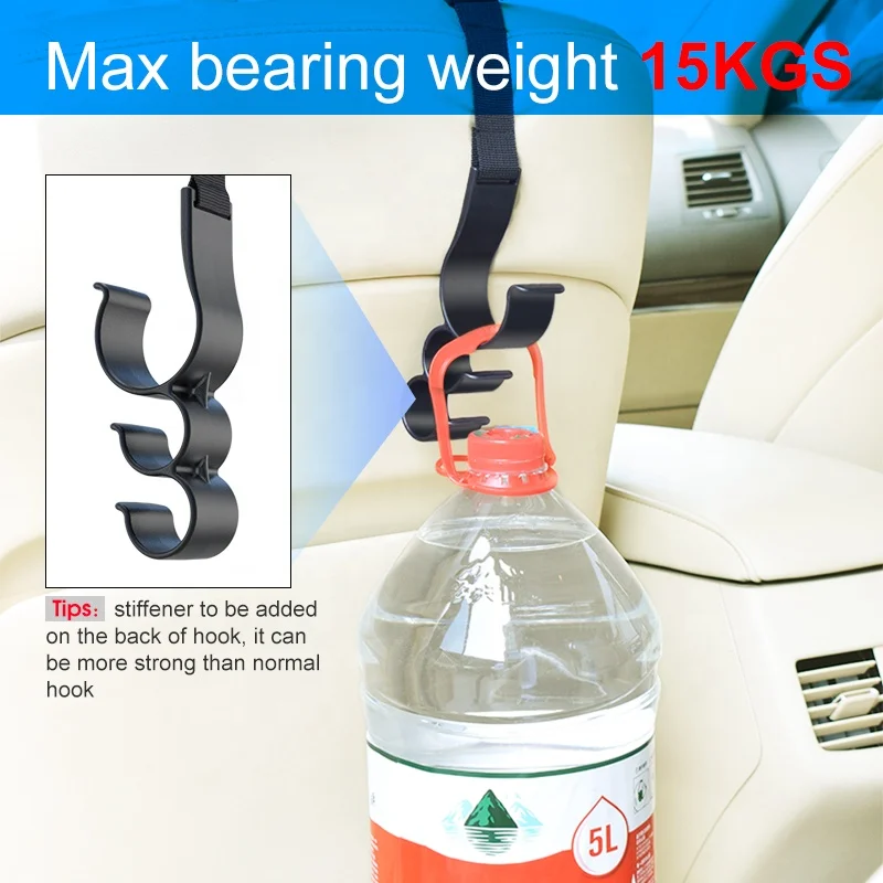 Car Back Seat Headrest Hooks for umbrella / Car umbrella holder hanger