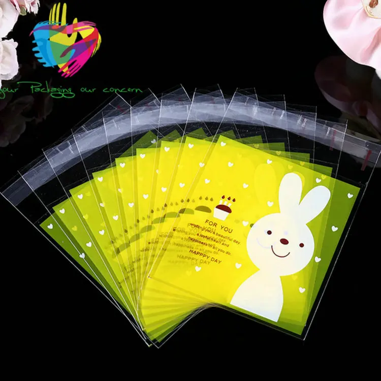 2017 Alibaba China OPP CPP PP Polypropylene Plastic Gift Bag For Cookies Biscuits Cracker Packing