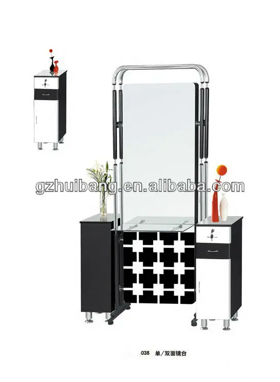 
New Designer Beauty salon double side Mirror with two table HB-038 