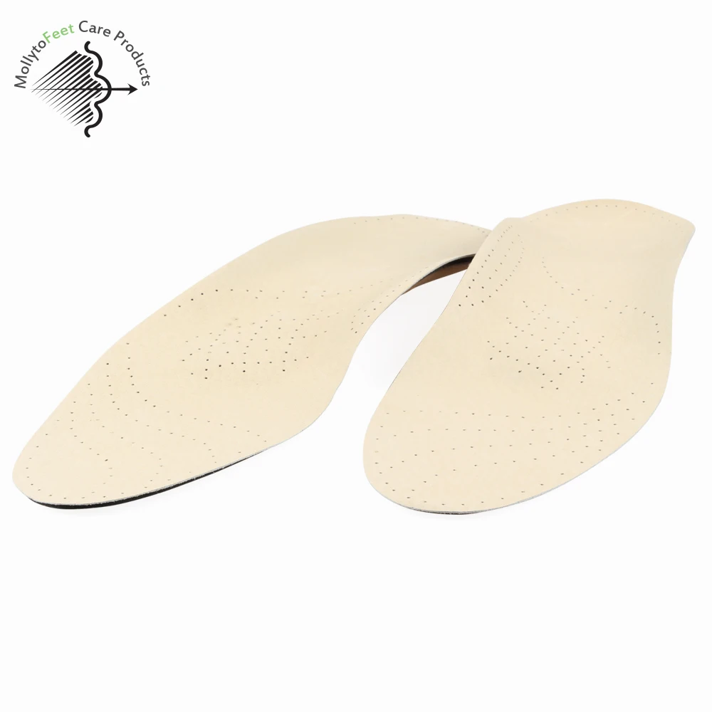 Orthopedic Shoe Insole Arch Support Foot Insoles Leather Orthopedic Insoles