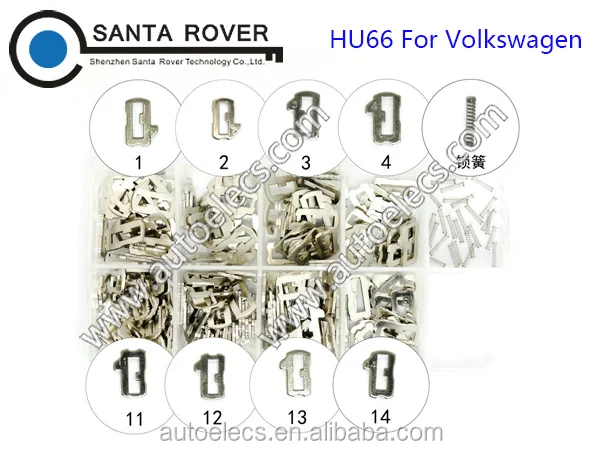 200 шт. HU66 Слесарь Инструмент Рид Фиксирующую Набор Для Volkswagen Автомобильных Замков Таблетки Отмычку Инструменты