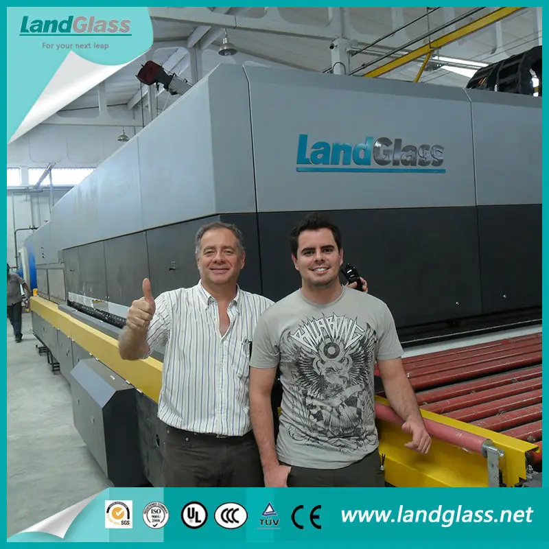 
LandGlass horizontal A2436 ce certificate flat tempering glass furnace 