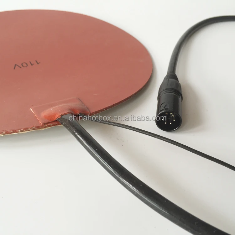 Round shape 3D Printer Heat Bed 110V 300W Silicone Rubber Heater customized diameter electric Heating Pad with NTC
