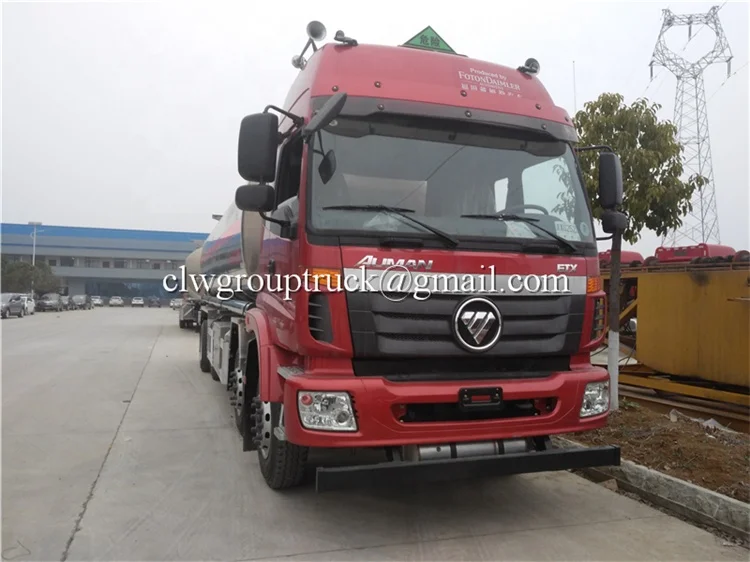 Foton 6 compartments oil gas storage transportation fuel tank truck for palm oil