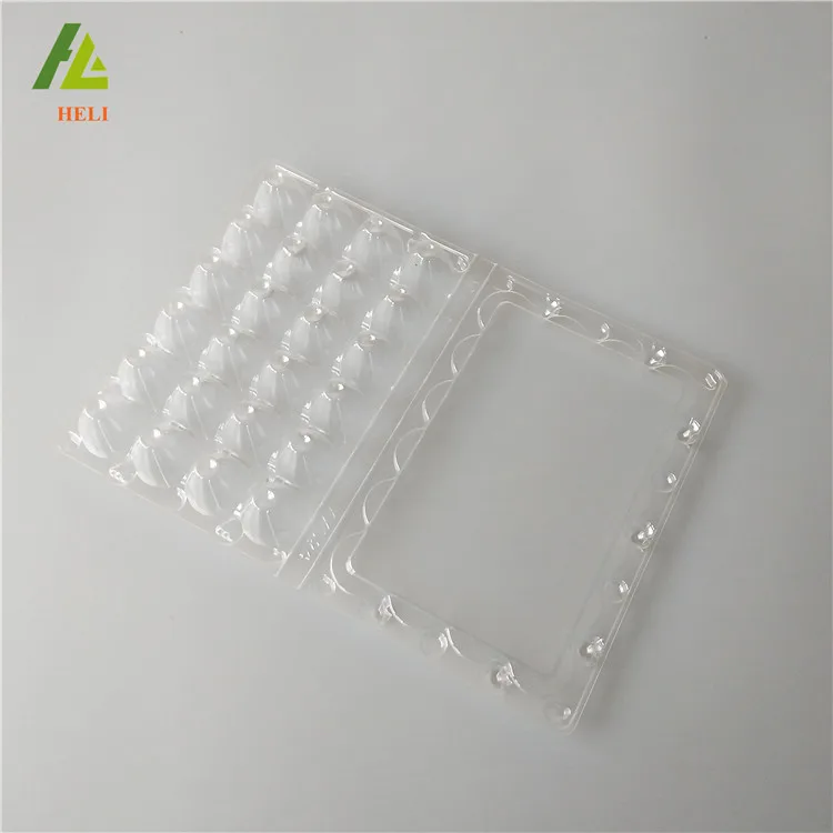 24-cell package plastic quail egg tray carton for supermarket with lid