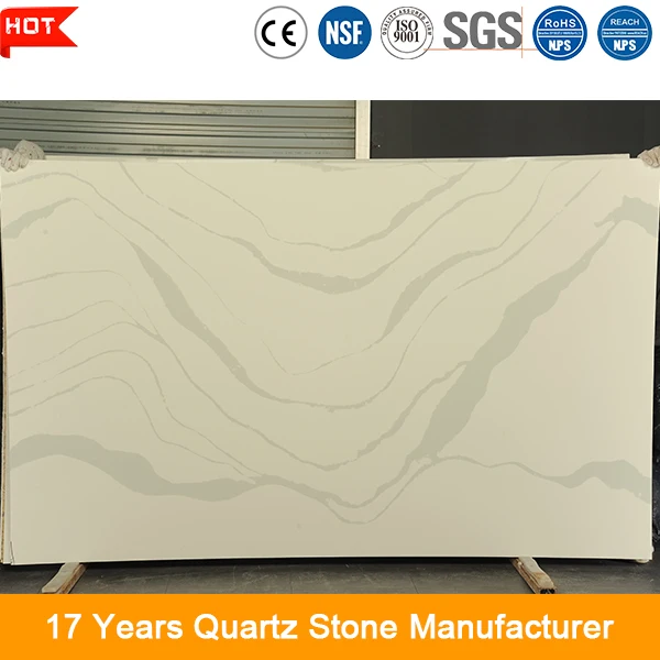 chinese wholesale largest size polished quartz slab