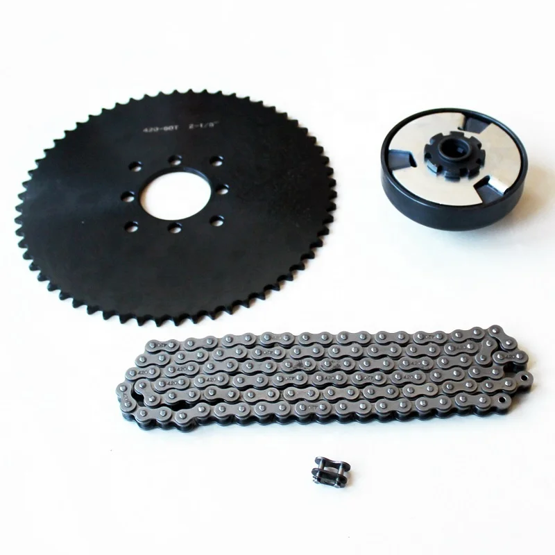 Go kart Centrifugal clutch 19.05mm bore 10T and #420 chain with 60T sprocket