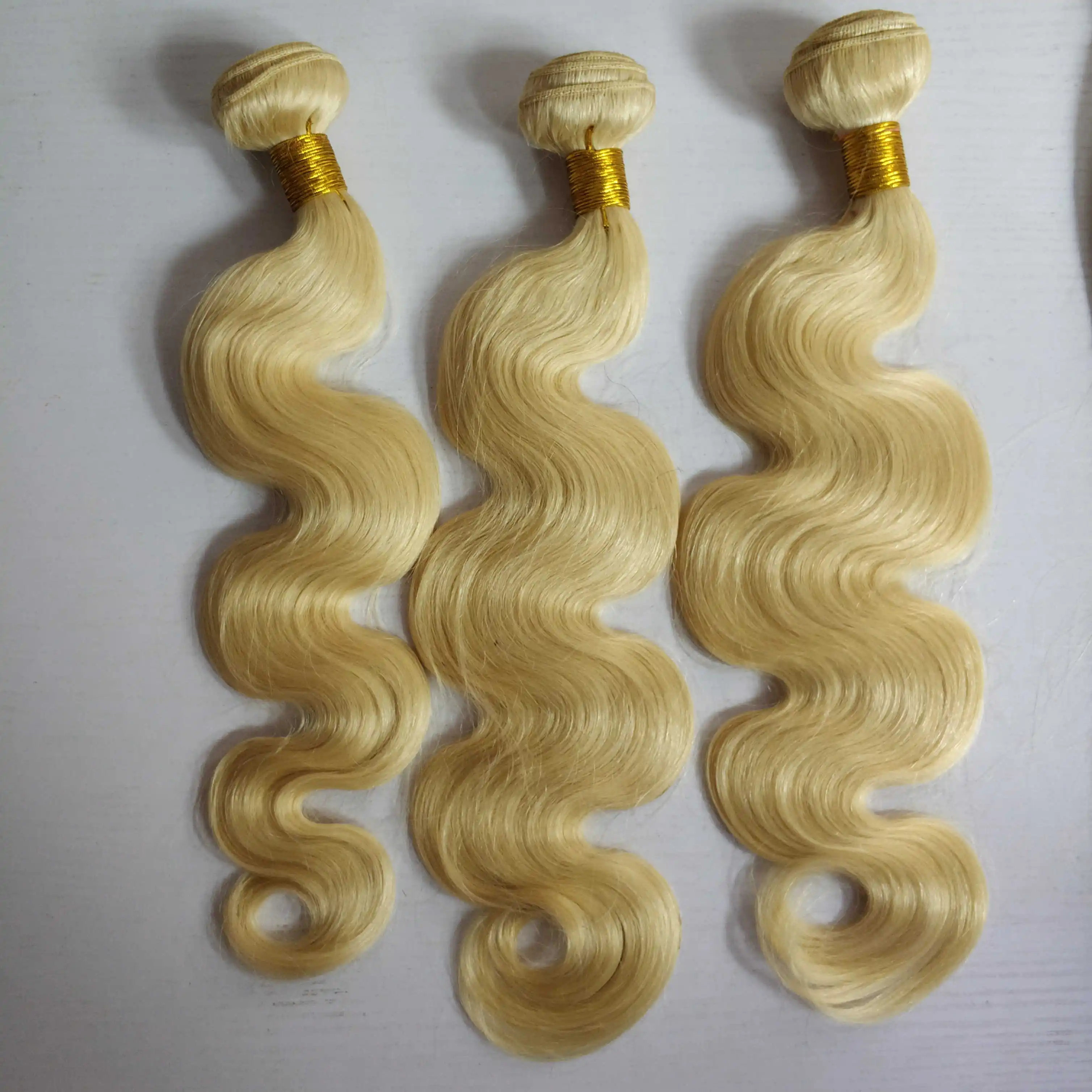 virgin cuticle aligned 613 Hair,  613 Blonde Virgin Brazilian Human Hair Bundles, High Quality 613 Virgin Hair for Black Women