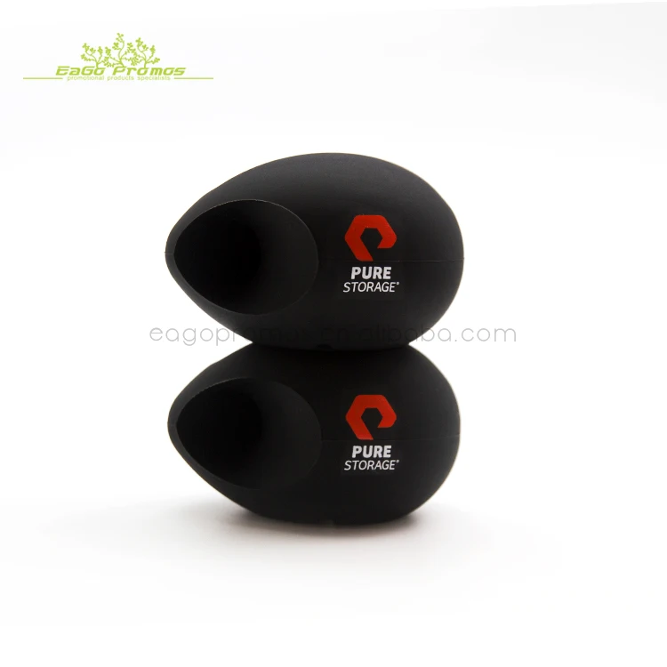 2023 No power need factory promotion custom silicon egg shape loud speaker megaphone for cell phone