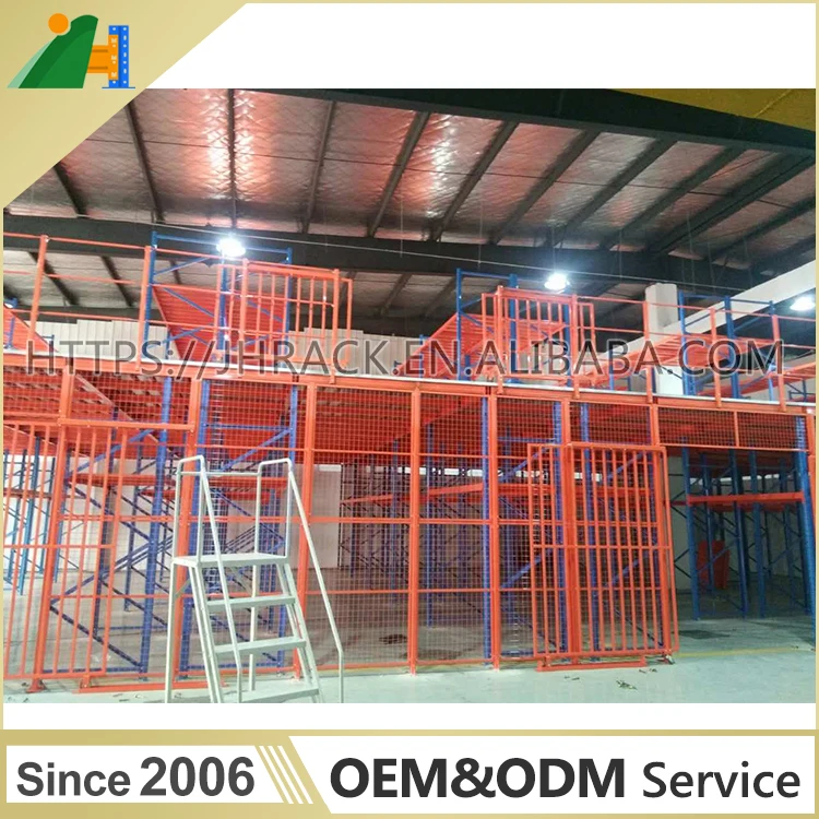 Factory hot sale multi-tier racking with stairs