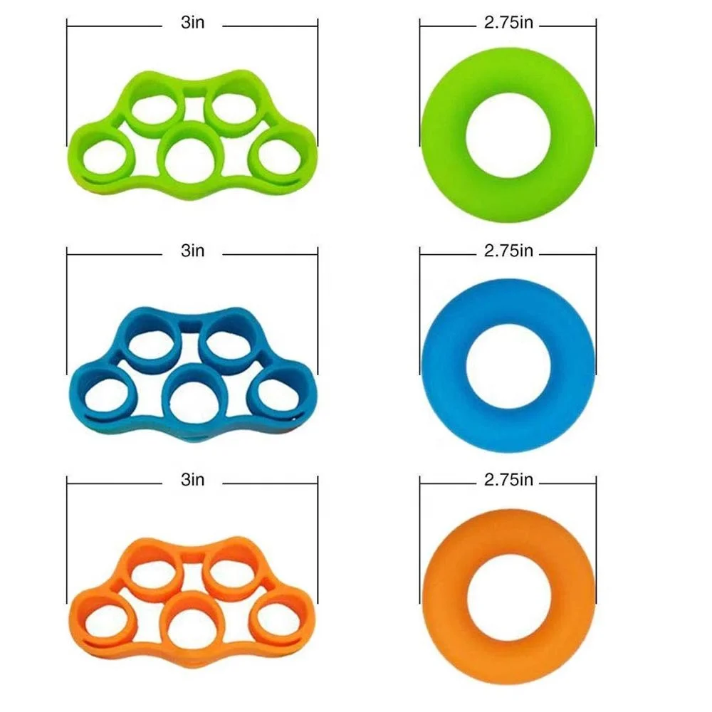 yoga silicone forearm trainer rings wrist hand grip silicone finger trainer exerciser stretcher