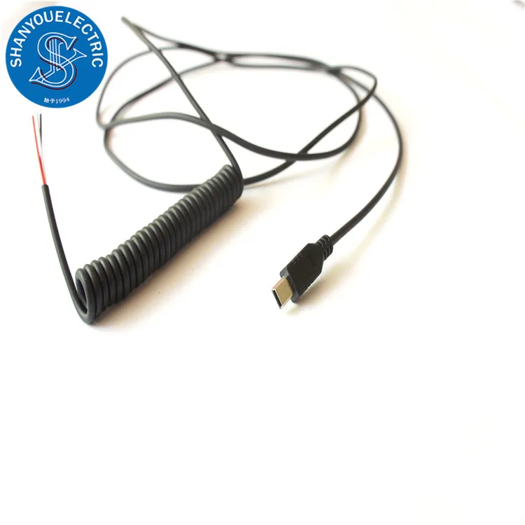  Micro usb/Вилка питания велкобритания/Molex Tyco Amp возраст: 3 4 6 7 8 9 10 12 ядер гибкой пружиной спиральный