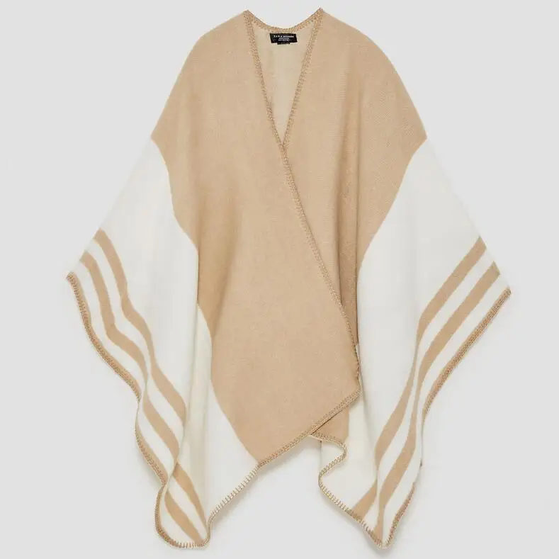 Large Size Cashmere Feel Blanket Stole Cape  Girls Scarf Shawl Poncho