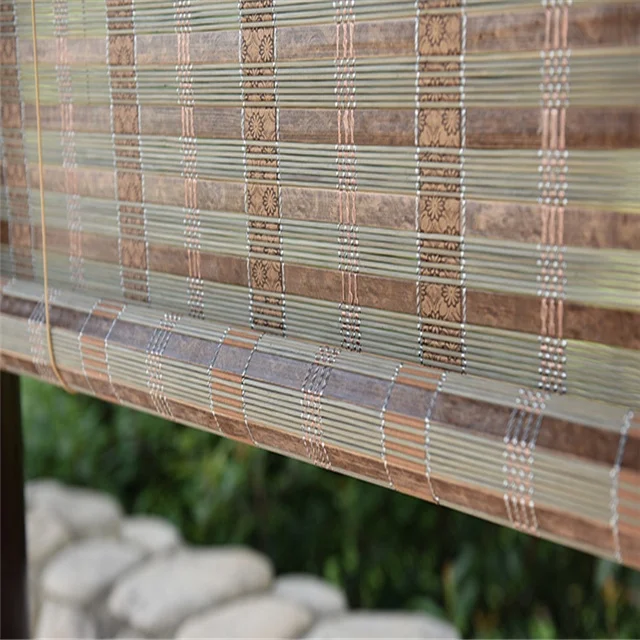 Custom Bamboo Shutter Curtain Blinds  Multi Color Many styles  Lifting Roller  Bamboo  Curtain