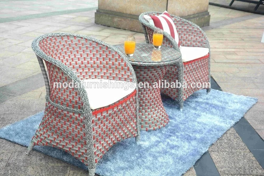 3 шт. горячая Распродажа современный стиль дешевый наружный ротанговый патио и сад плетеный обеденный круглый стол и 2 стула набор мебели