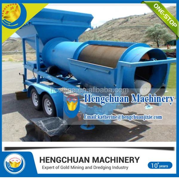 
Mini Portable Mobile Gold Trommel Screen Washing Machine For Gold Pilot Testing 
