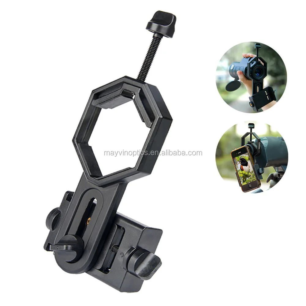Factory Smartphone Universal Cell Phone Holder Mounts Lens Adapter Used for Camera Telescope Binoculars Spotting Scope with OEM
