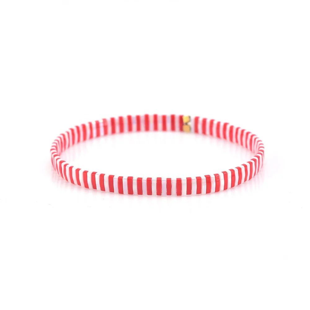 
Hot Seller Innovative Rainbow Miyuki Two Hole Tila Beads Bracelet Tilu Beaded Bracelet For Beach Party 