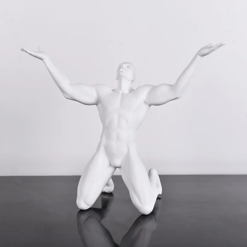 Custom christmas gift green man abstract statue