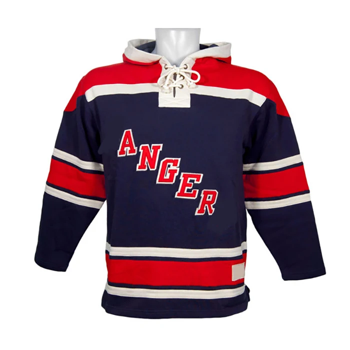 New High Quality Ice Hockey Jersey Men Custom Hockey Hoodie University Ice Hockey Sublimated Jerseys Wholesale for Team