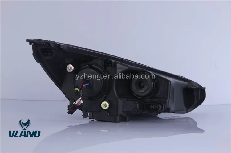 China VLAND Factory For Car Headlamp For Fous 2015 2016 2017 2018 LED Headlight Moving Signal For Fous Demon Eye Plug And Play