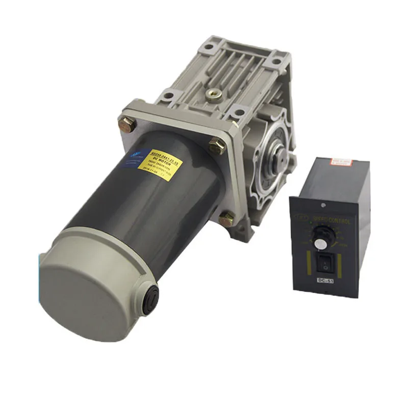 Low rpm high torque dc gear motor 12v 24v motor with worm gear box