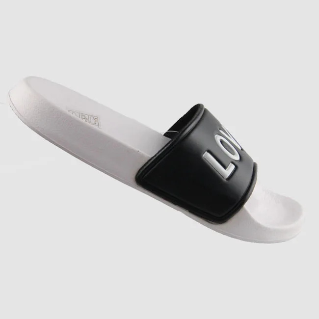 Wholesale Custom Logo Fashion 2019 new flat sandals lady shoes PU Men Footwear Slide Sandals