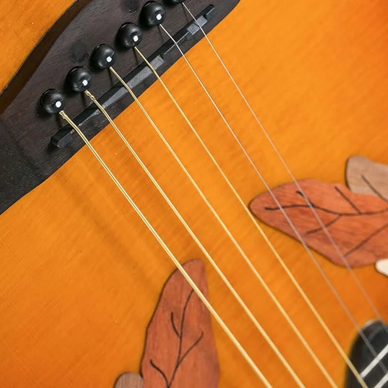 China Grape Hole Student Practice Kits Beginner Entry Spruce Wood ST Electronic Guitar