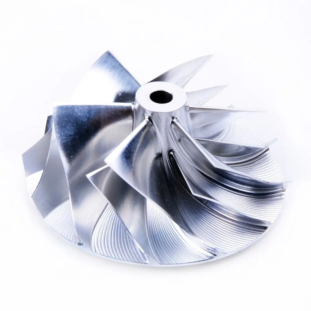 Пользовательский алюминиевый Турбокомпрессор рабочее турбозарядное устройство компрессорное колесо