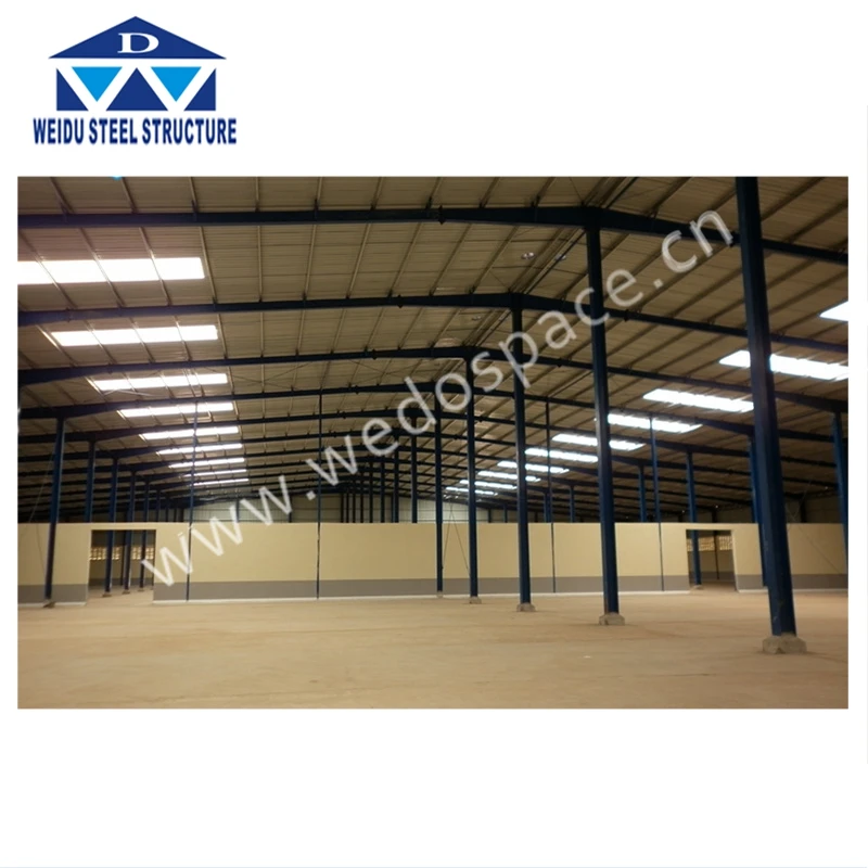 large span steel structure prefabricated warehouse For Agricultural House Cow Goat
