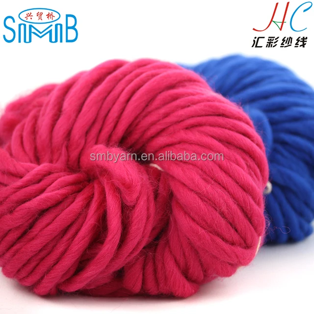 
KL2932 shanghai smb hot online selling 100 merino wool tops wolle super chunky roving wool thick yarn 