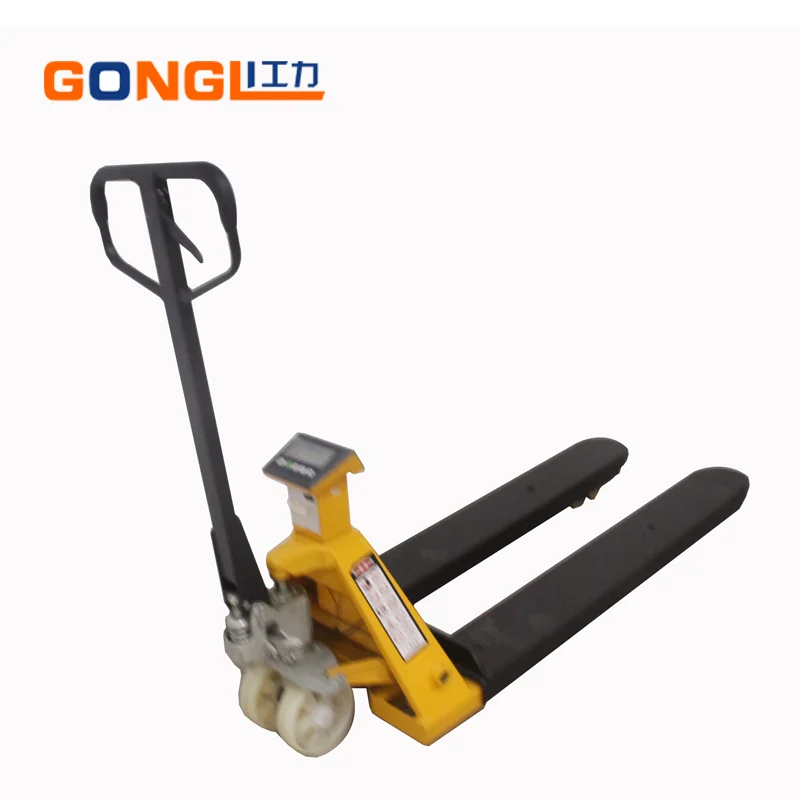 
Straddle Hand Pallet Truck 2.5T Hydraulic Pallet Truck with Weight Scale 