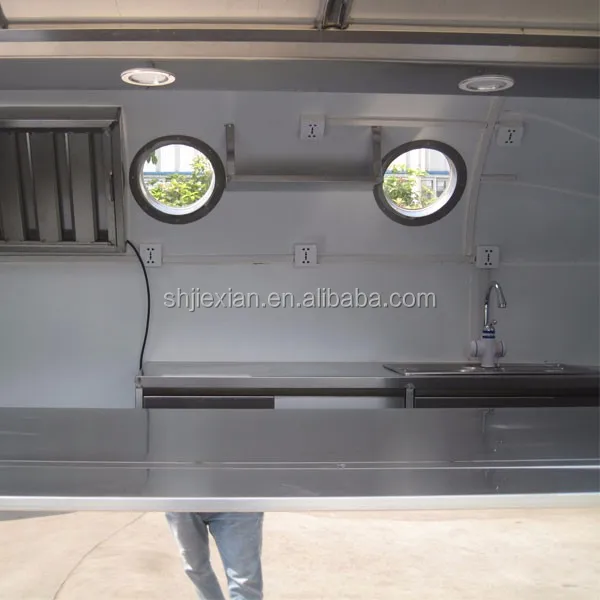JX-BT400 Mini Camper Trailer/Food Catering Mobile Stainless Steel Food Truck
