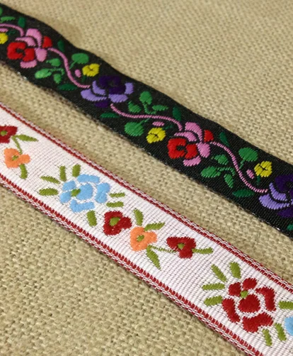 Wholesale cheap price flower design high quality lace ribbon embroidery EL005