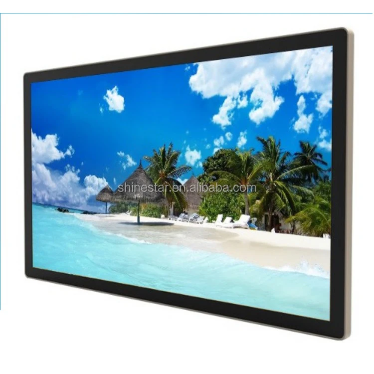wall mounted hotel restaurant 43 inch LED LCD digital video AD playback monitor