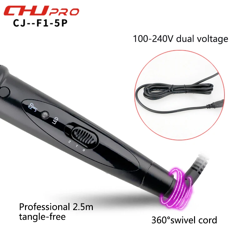 Magic Hair Curler Plastic Hot Roller Hair Clips Curling Wand Hair Curler Simply Curl Fast Heat Rechargeable Curling Iron